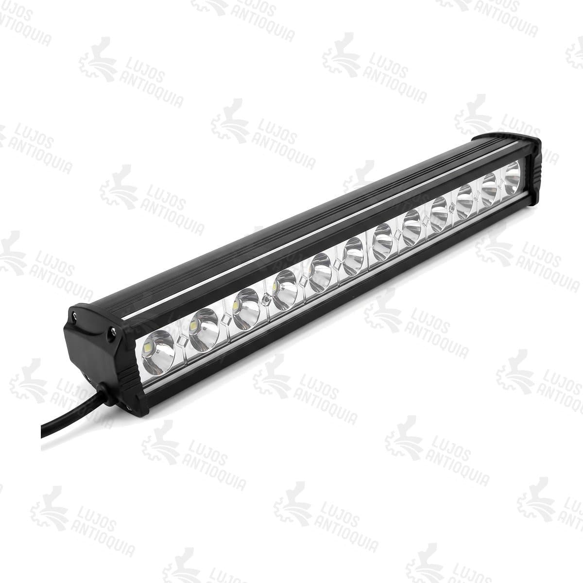 Exploradora LED 12 LED slim luz blanca y ámbar, vista de frente