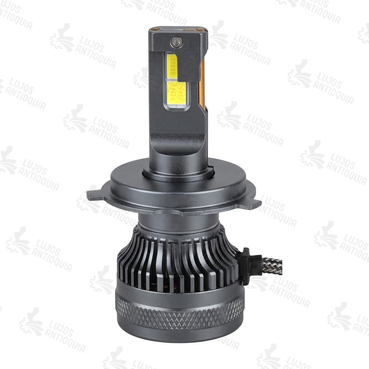 Juego bombillos LED H4 28.000 LM Canbus, vista de frente