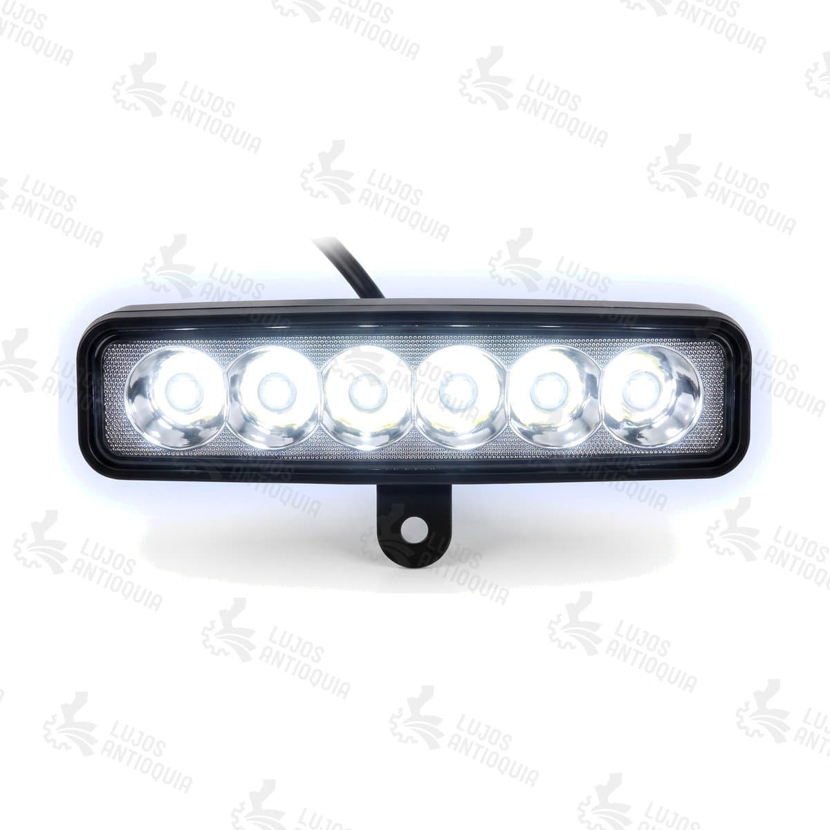 Exploradora 6 LED lineal, encendida en luz blanca