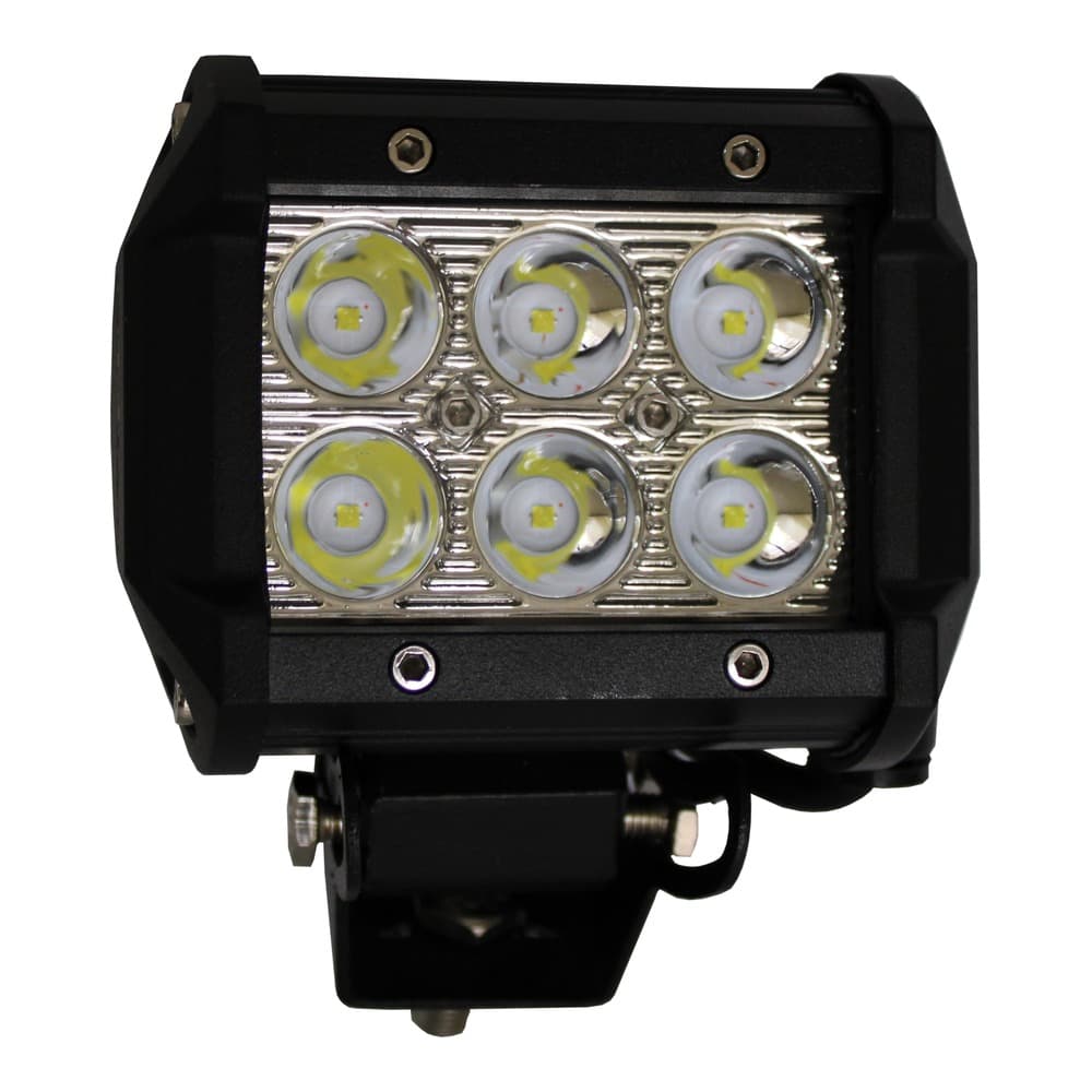 Exploradora 6 LED cuadrada blanca