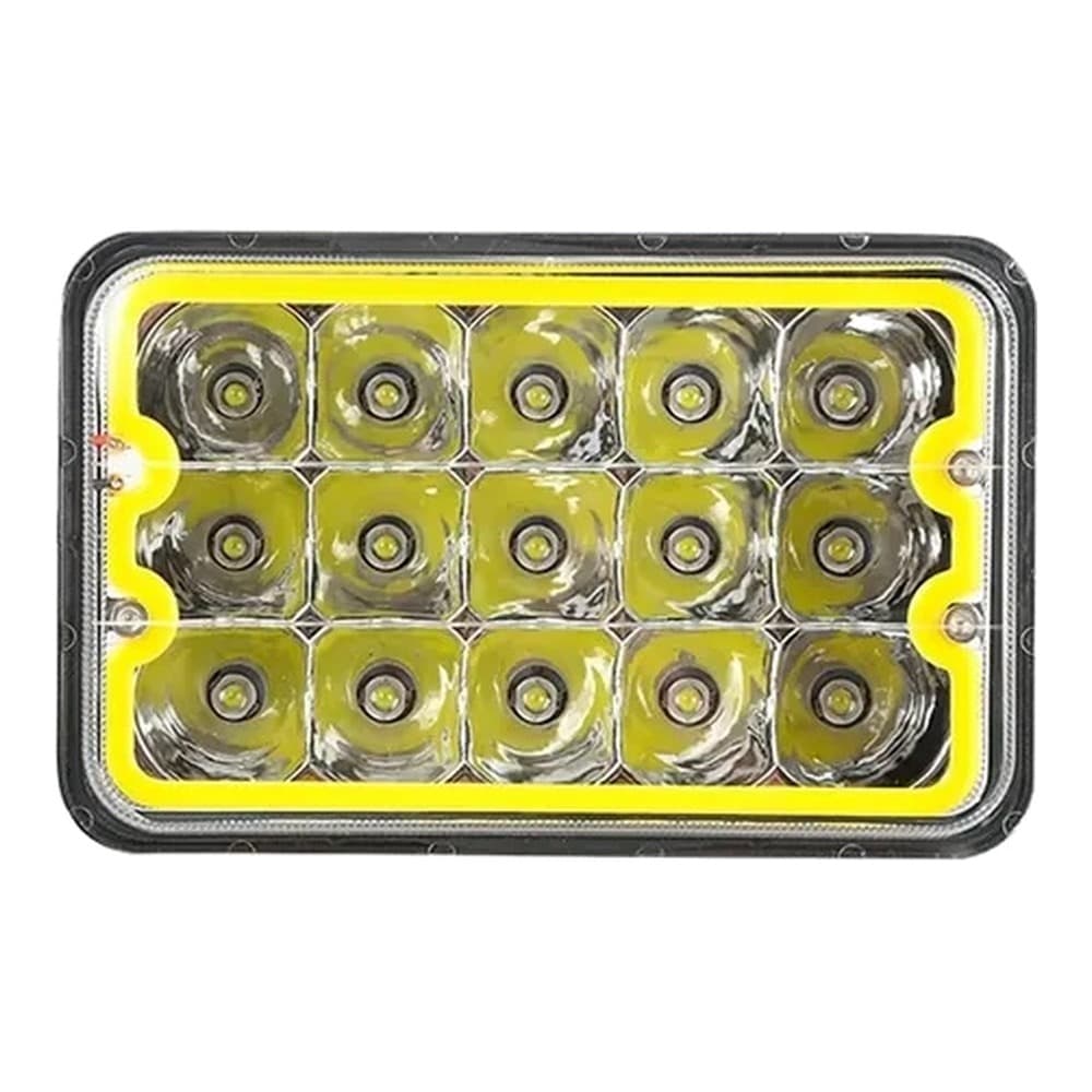 Exploradora LED tipo Kenworth, luz mitad amarilla