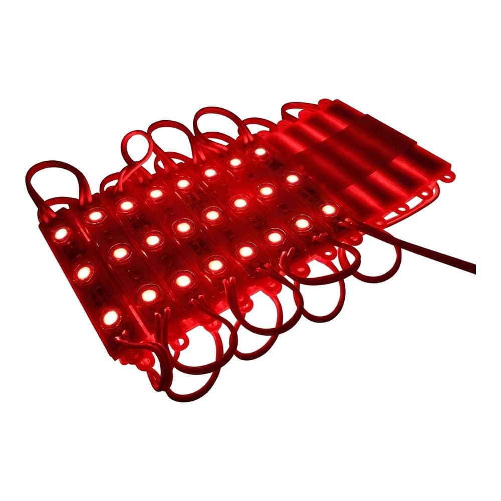 Módulo 3 LED 12V tipo americano rojo