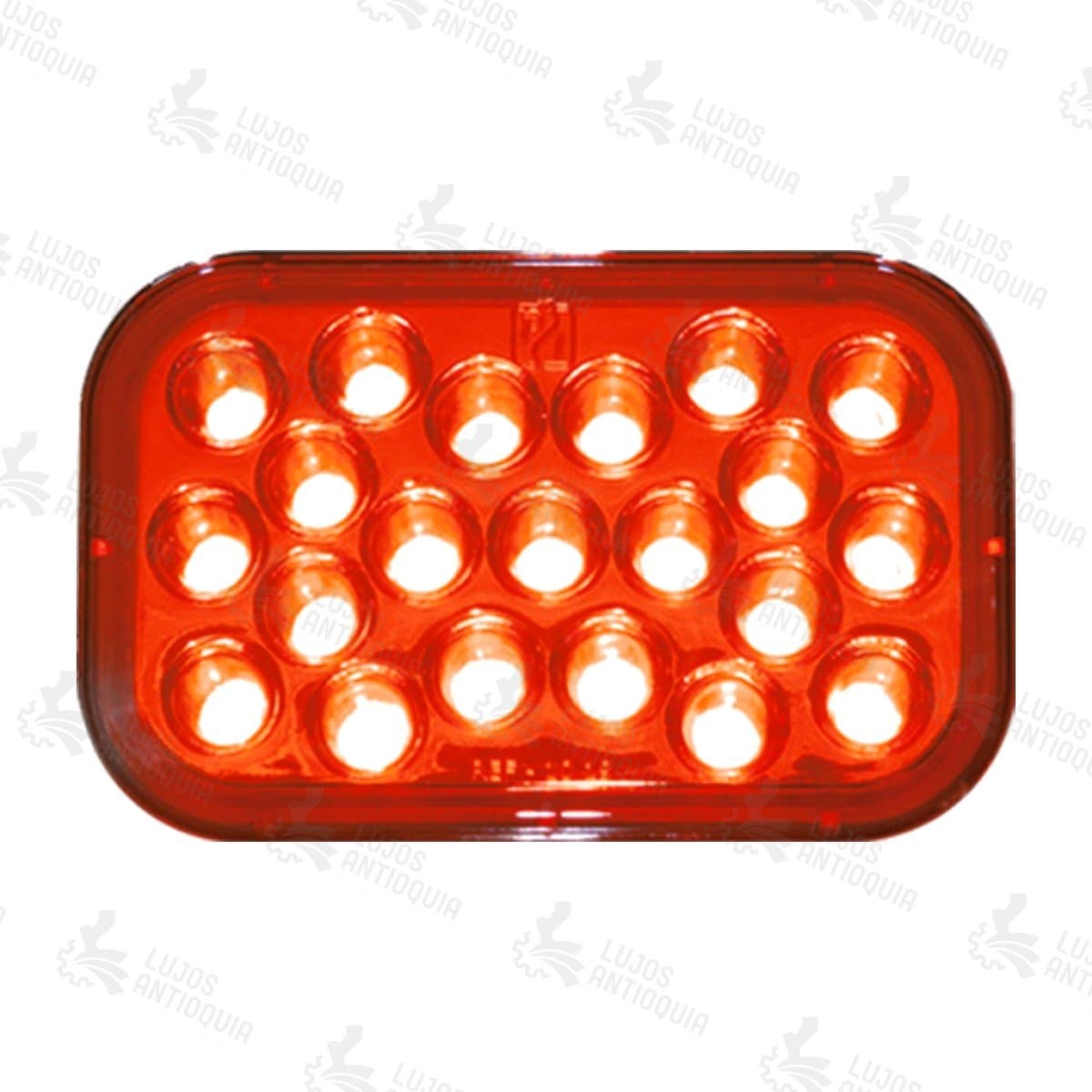Stop rectangular LED 1019 Rojo