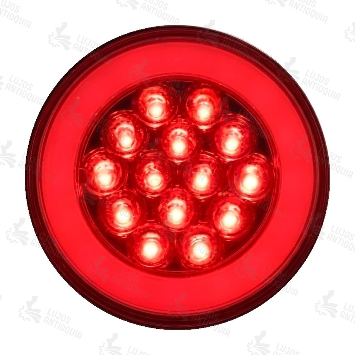 Stop 4 inch neón Rojo