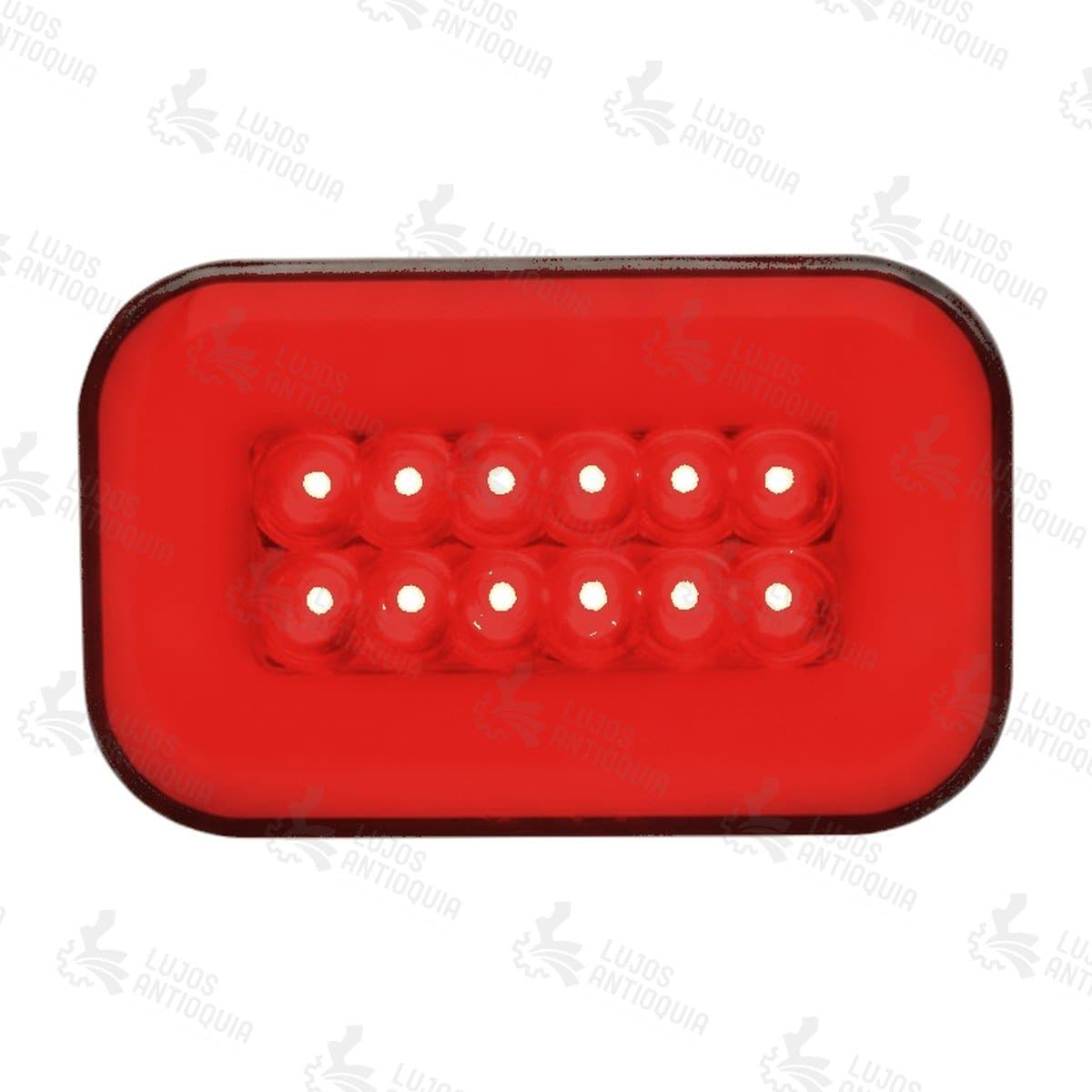 Stop rectangular neón 1042 Rojo