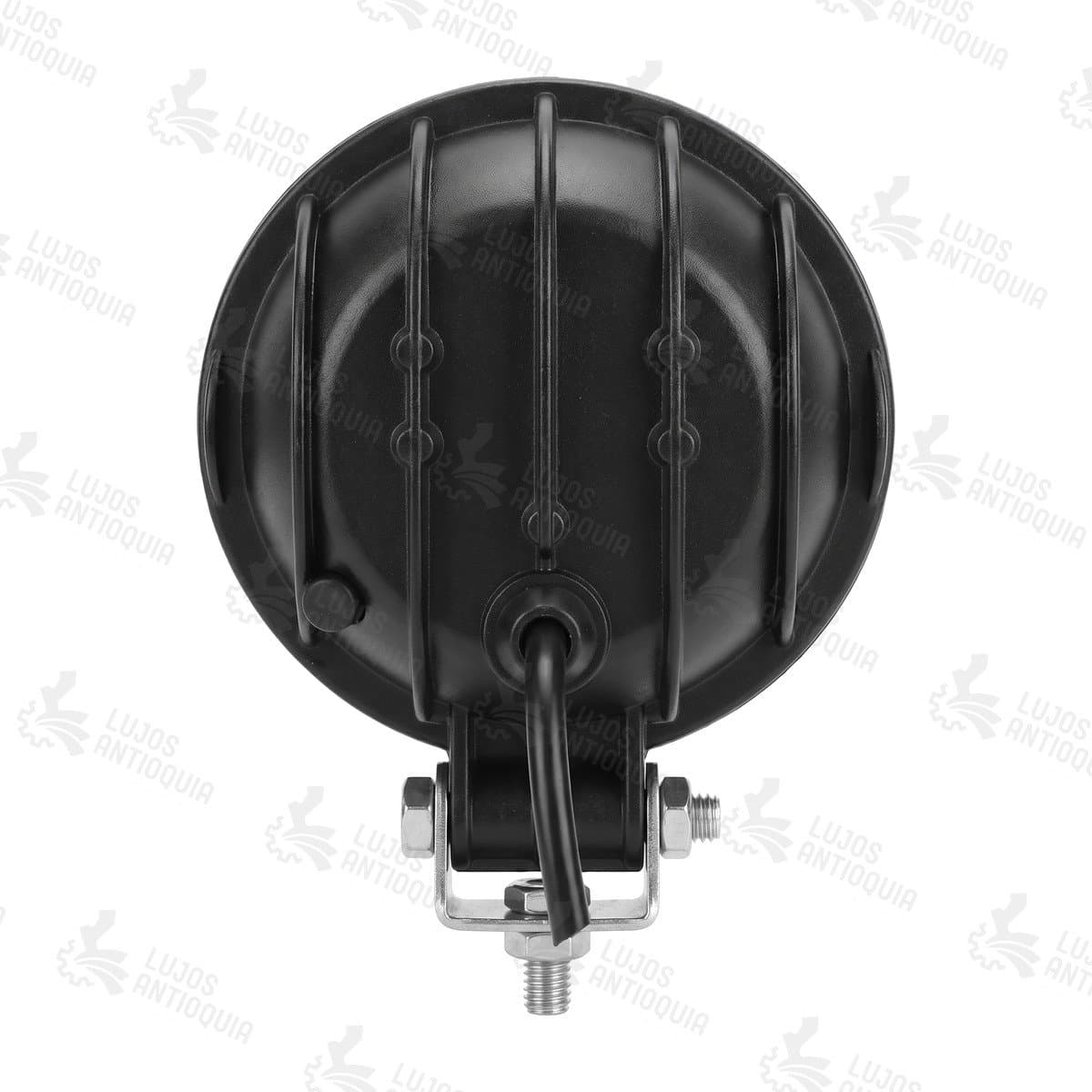 Exploradora redonda 4 LED 12-24V, vista trasera